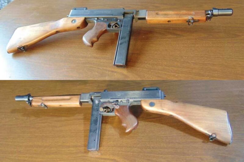 GunBroker Item #1123759437, Thompson 1928 Transferable Machine Gun 1928A1 98% Condition sold for $26,500.00 on 10/08/2025
