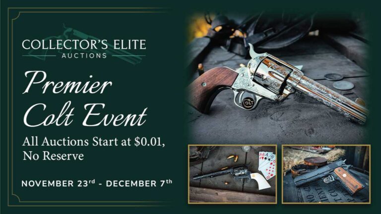 Bidding Closes Sunday for Rare Colt Premier Event on GunBroker.com