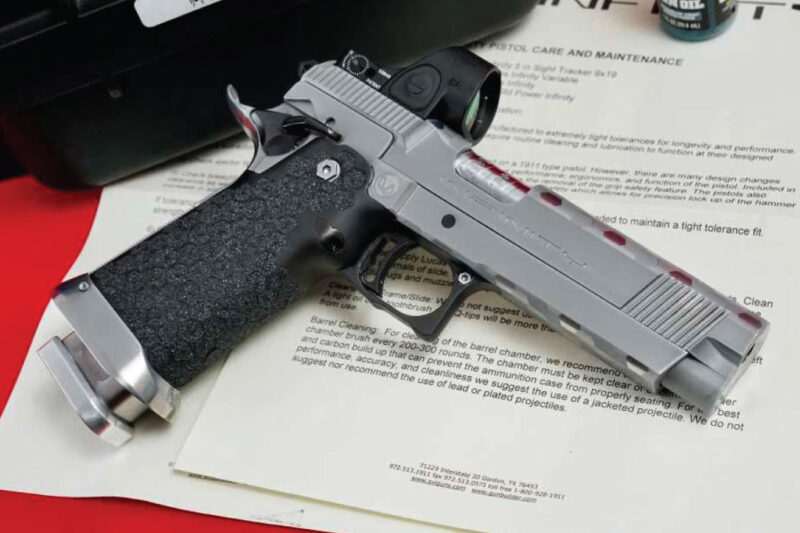 GunBroker Item #1131931304, SVI Infinity VISCOUNT Commander Sight Tracker Island Barrel sold for $19,995.00 on 11/26/2025