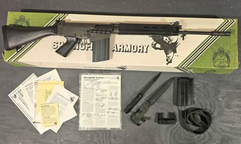 GunBroker Item #1143948355, Springfield Armory SAR-48 FAL Machinegun, NFA, .308, w extras sold for $23,500.00 on 12/19/2025
