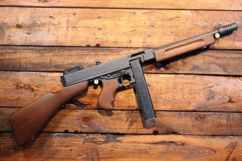 GunBroker Item #1142320514, West Hurley Auto Ordnance 1928 Thompson SMG .45 ACP sold for $27,127.98 on 12/18/2025
