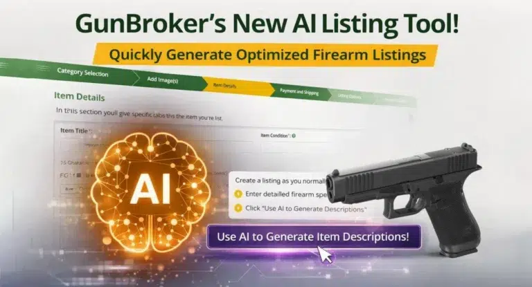GunBroker.com Launches AI-powered Listing Tool to Help Sellers Create Optimized Copy in Seconds