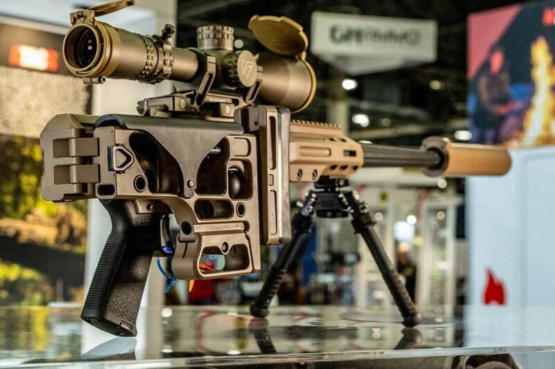 Barrett MRAD Covert rifle with folded stock