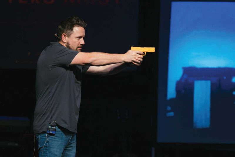 Dry fire reinforces proper grip and stance Image