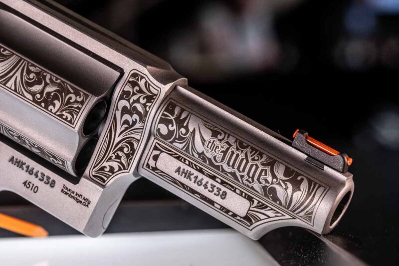 Taurus Judge 20th Anniversary Edition Engraving detail