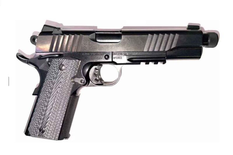 ALPHA FOXTROT MODEL AF1911-E 10MM 5IN NOVAK BULL THREADED 