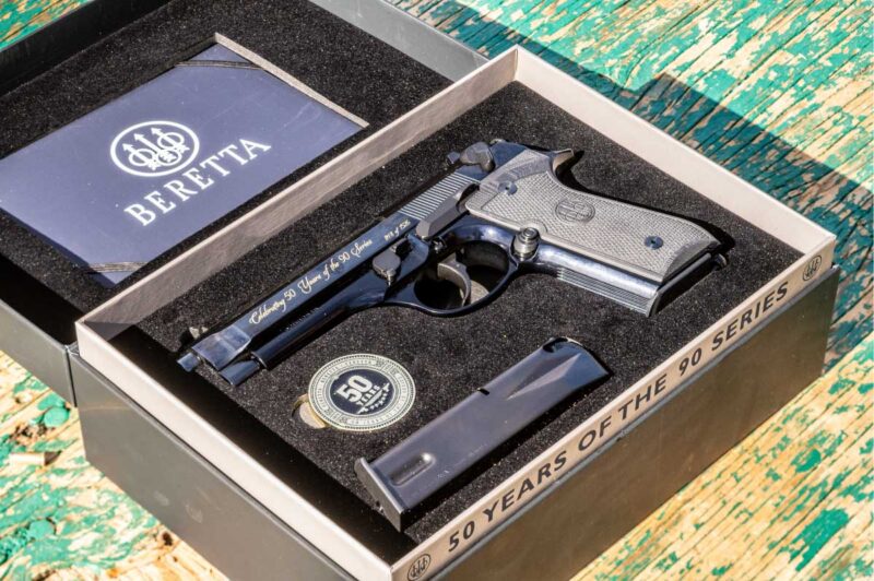 Special edition collector’s box includes historical booklet detailing the evolution of the 90 Series pistols.