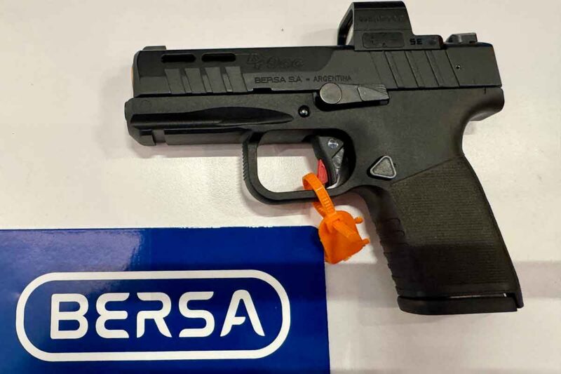 Bersa BP9CC MkII slim 9mm concealed carry pistol optics ready