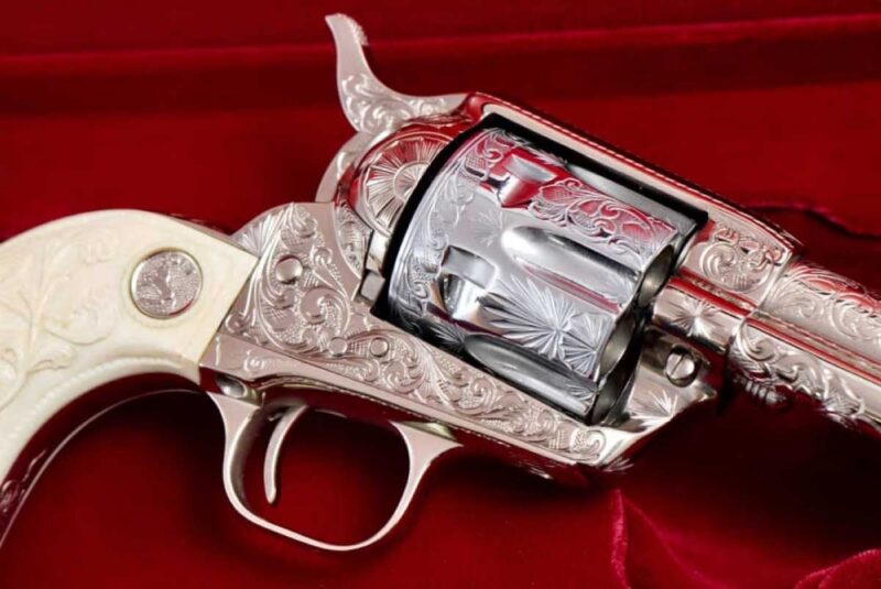 Master Engraved Colt Single Action Army - GunBroker auction highest bids March 2026 collectible revolver