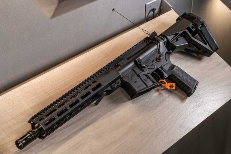 The Colt M5 Braced Pistol features a fully ambidextrous lower for enhanced control and versatility.