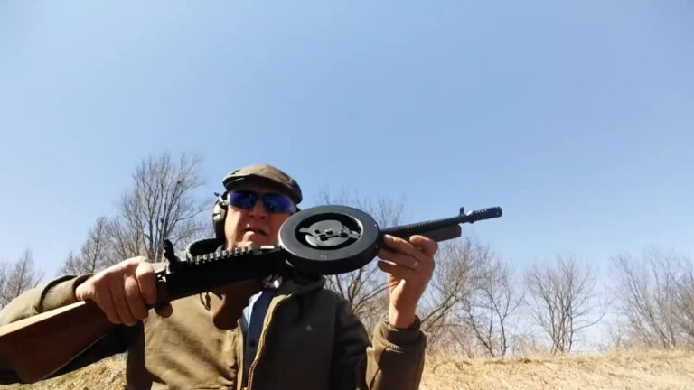 Illinois Arms American 180 SR 22LR Machine Gun W- Drum Mag-RangeToys 42 Auction # 1147891948