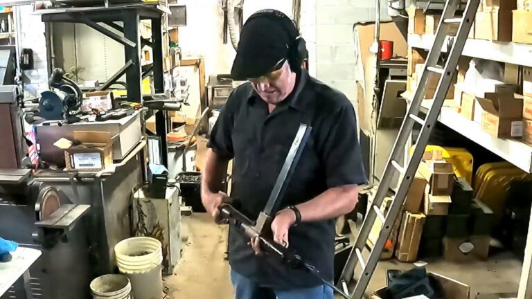 Lanchester MK1 9mm Submachine Gun W- 50rd Mag & Bayonet-RangeToys 120 Auction # 1147992019