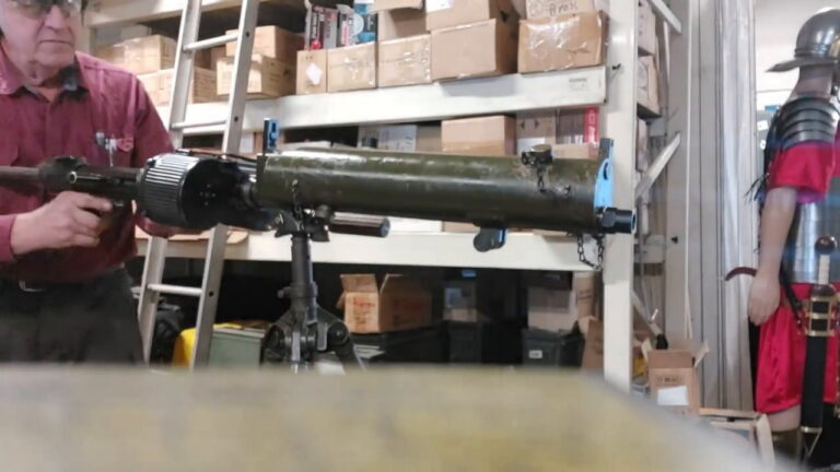 MG15 8mm Mauser Water Cooled Machine Gun W- Drum Mag Tripod-RangeToys 115 Auction # 1147883684