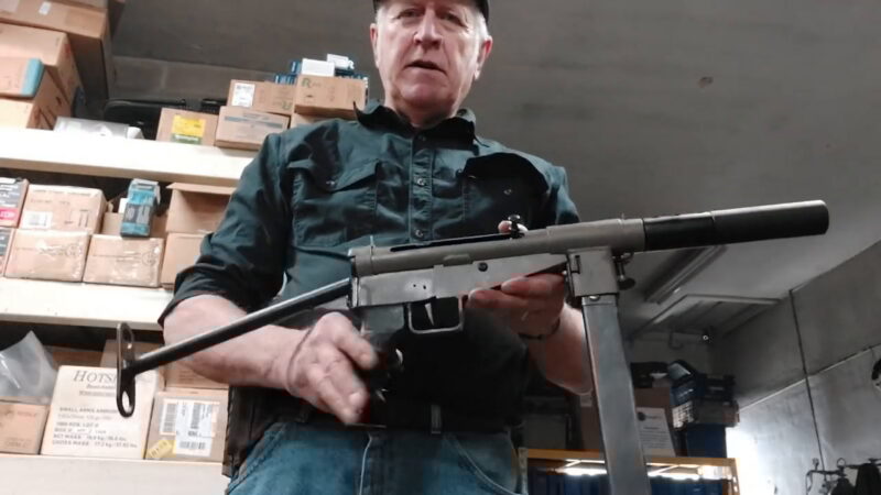 STEN MKII 9mm Submachine Gun W- Omega 9K Suppressor-RangeToys 132 Auction # 1147999856