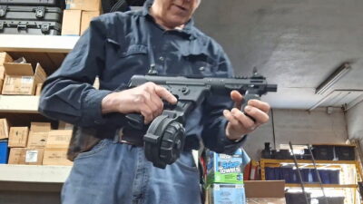 Sol Invictus TAC-9 9mm Side Charge AR-9 Machine Gun-RangeToys 150 Auction # 1148008699