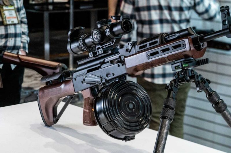 Woox AK furniture is compatible with AKM stamped receivers for an easy premium wood upgrade.