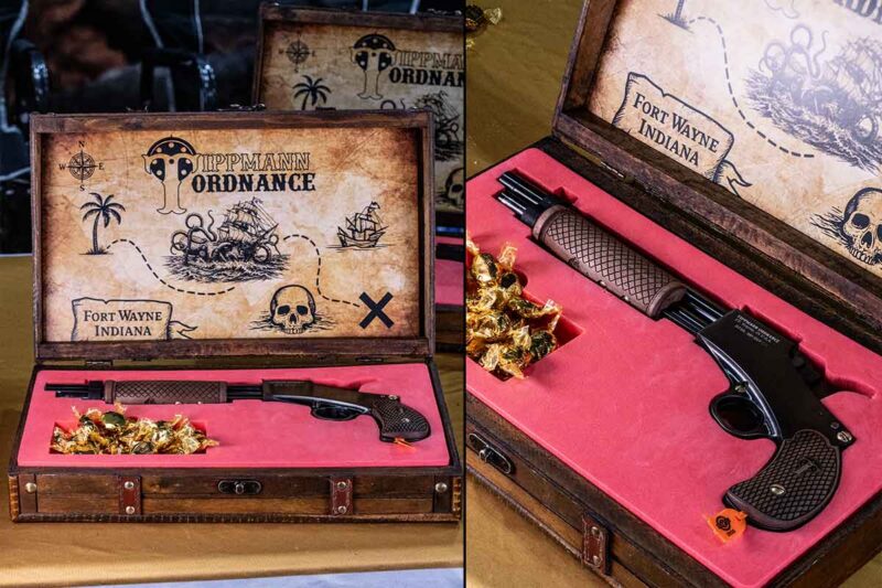 The Tippmann Ordnance .380 Pirate Pistol (2026) Ships in themed presentation packaging