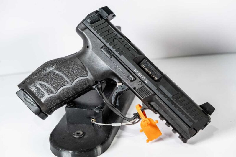 The HK VP9A1 X combines a compact slide with a full-size grip for the ultimate crossover performance.