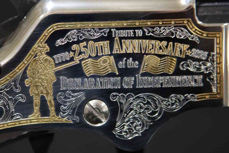 Engraved Henry America 250 commemorative rifle