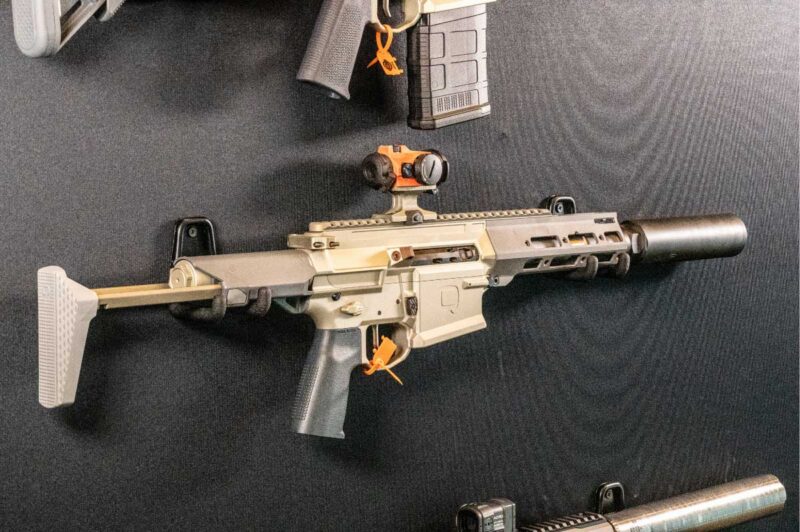 Q designed a proprietary charging handle specifically to prevent unlatching and recoil-related malfunctions on ultra-lightweight platforms.