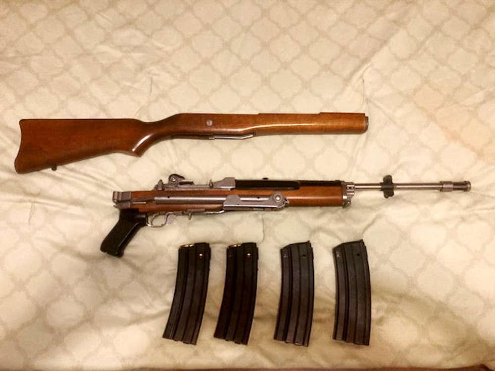 Ruger AC556 stainless folder transferable machine gun, valued for its compact configuration and durability.