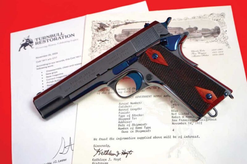 Colt Government Commercial Serial #17 Turnbull Restored