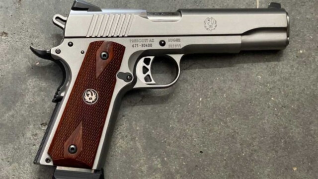 Ruger SR1911 .45 ACP 8 Round Wood Grips