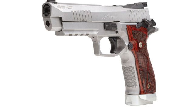Sig Sauer P226 X5 Stainless Steel Frame with Cocobolo Grip Color