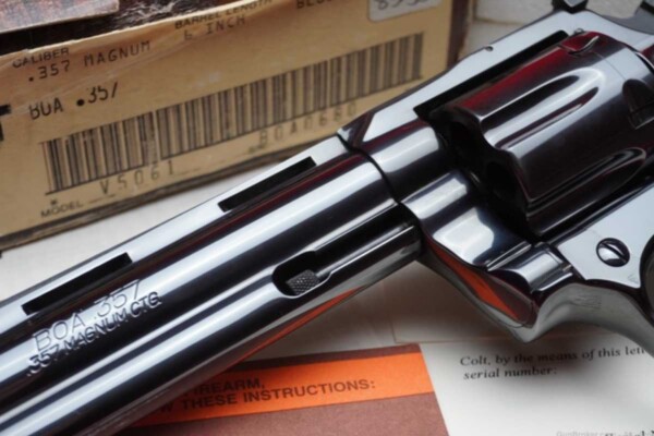Colt Boa #680 of 1200, 1985 -In Box & Lettered- Holy Grail of Snake gun collecting - GunBroker.com Item 1001363481 Colt-Boa-680-of-1000-In-Box-Lettered-Collector_closeup_Detail