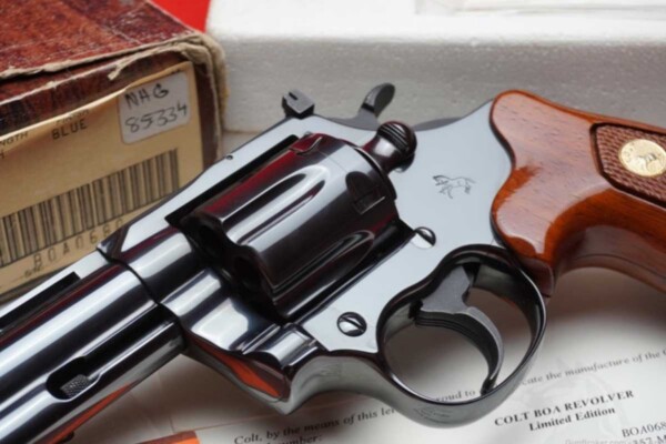 Colt Boa #680 of 1200, 1985 -In Box & Lettered- Holy Grail of Snake gun collecting - GunBroker.com Item 1001363481 Colt-Boa-680-of-1000-In-Box-Lettered-Collector_closeup_Detail_2