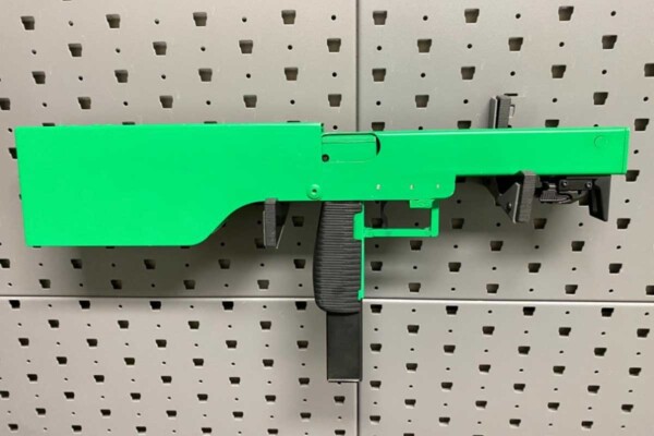 TRANSFERABLE-Pearl-Mfg-UC9-UC-9-Foldable-SMG-eForm-3-Kawasaki-Green-NIB-9mm - Top 22 Most Expensive Guns Sold on GunBroker - August 2023