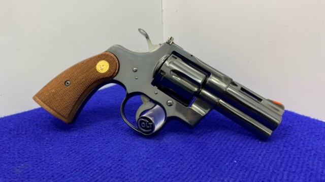 1980 Colt Python .357 Blue 3" *VERY RARE CALIFORNIA COMBAT* Only 200 Made