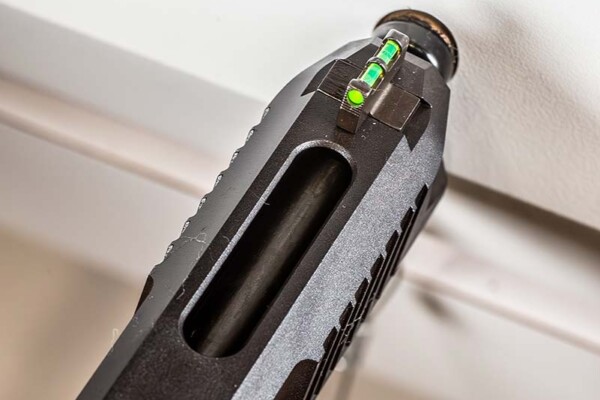 Ruger-5.7 pistol front sight detail